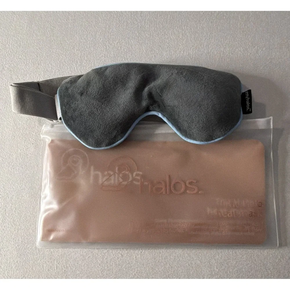 Halos The Halo Heat Mask Gray Heat Eye/Face Mask with Adjustable Strap